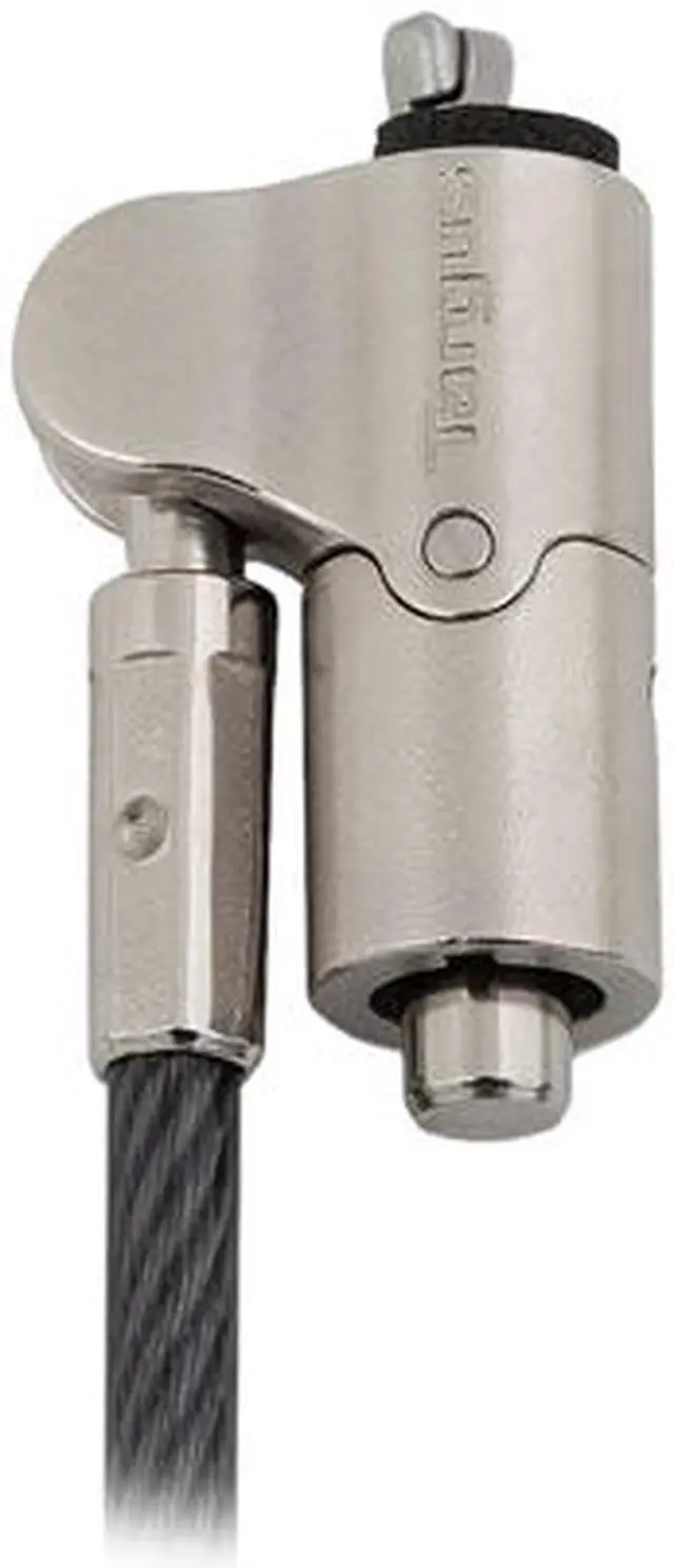 Alt view image 4 of 6 - Targus DEFCON N-KL Mini Keyed Cable Lock - TAA Compliant - Black, Silver - Vinyl, Galvanized Steel - 6 ft - For Notebook, Tablet – 1 Pack - ASP65GLX