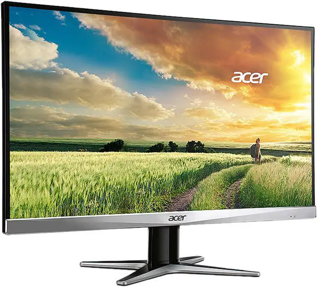 Alt view image 2 of 6 - Acer G7 Series G247HYU Black/Silver 23.8" WQHD 2560 x 1440 (2K) IPS 4ms (GTG) Black LED Backlight LCD Monitor, Slim Frame Design w/ Acer Flicker Less Technology, Visual Comfortable & Build in Speakers
