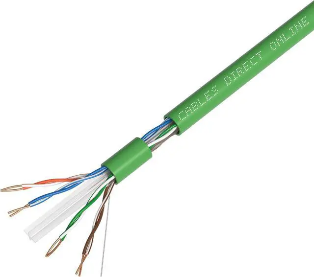 Alt view image 4 of 7 - Cables Direct Online CAT6 1000ft Solid Ethernet LAN Cable Copper Clad Aluminum (CCA) 23AWG High-Speed Network, Gaming, Streaming, and Office Use Green