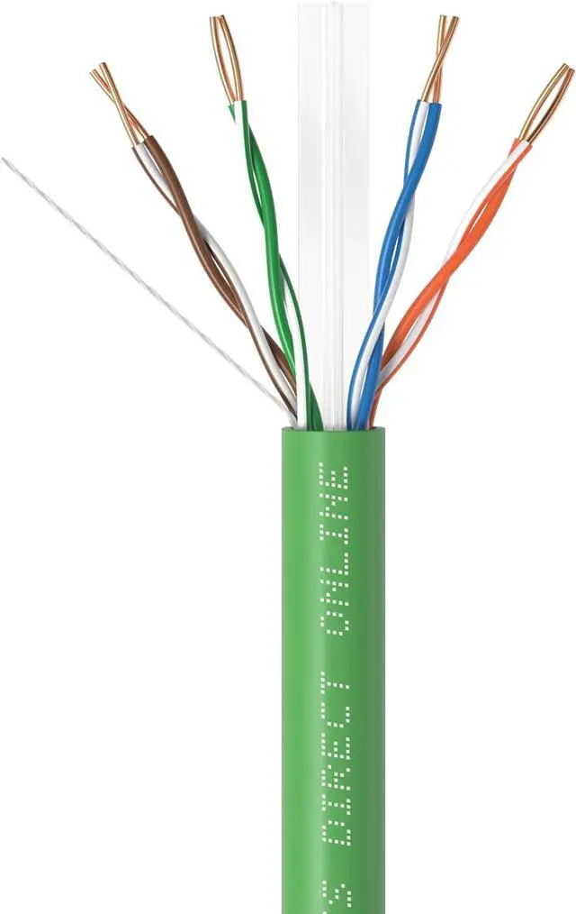 Alt view image 6 of 7 - Cables Direct Online CAT6 1000ft Solid Ethernet LAN Cable Copper Clad Aluminum (CCA) 23AWG High-Speed Network, Gaming, Streaming, and Office Use Green