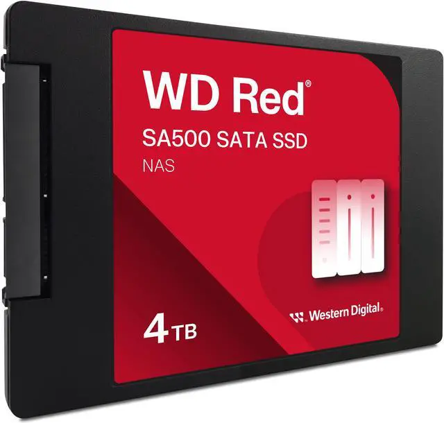 Alt view image 2 of 3 - Western Digital 4TB WD Red SA500 NAS 3D NAND Internal SSD Solid State Drive - SATA III 6 Gb/s, 2.5"/7mm, Up to 560 MB/s - WDS400T2R0A