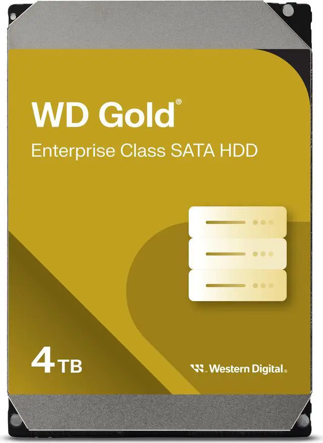 Main image of WD Gold WD4004FRYZ 4 TB Hard Drive 3.5" Internal SATA SATA/600