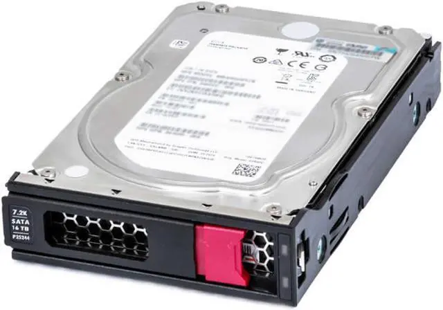 Main image of HPE 16 TB Hard Drive - 3.5" Internal - SATA (SATA/600) - Server, Storage System Device Supported - 7200rpm