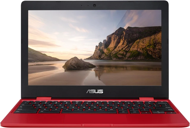 Alt view image 4 of 17 - ASUS Chromebook C223NA-DH02-RD 11.6" HD Display, Intel Dual-Core Celeron N3350 Processor (up to 2.4 GHz) 4 GB RAM, 32 GB eMMC Storage, Red