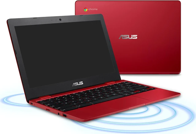 Alt view image 17 of 17 - ASUS Chromebook C223NA-DH02-RD 11.6" HD Display, Intel Dual-Core Celeron N3350 Processor (up to 2.4 GHz) 4 GB RAM, 32 GB eMMC Storage, Red