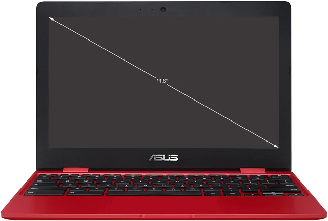 Alt view image 5 of 17 - ASUS Chromebook C223NA-DH02-RD 11.6" HD Display, Intel Dual-Core Celeron N3350 Processor (up to 2.4 GHz) 4 GB RAM, 32 GB eMMC Storage, Red