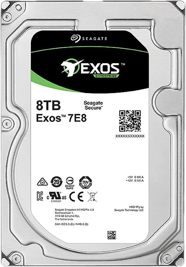 Alt view image 2 of 5 - Seagate Technology ST8000NM0055 Seagate Enterprise ST8000NM0055 8 TB 3.5" Internal Hard Drive - SATA - 7200 - 256 MB Buffer - OEM