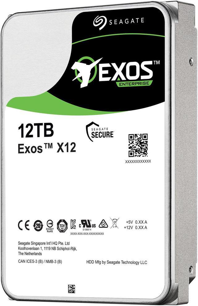 Alt view image 2 of 4 - Seagate Exos Enterprise Capacity ST12000NM0007 12TB 7200 RPM SATA 6Gb/s 256MB Enterprise Hard Drive (Helium & 3.5 inch)