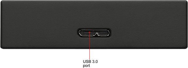 Alt view image 5 of 6 - Seagate 4TB Backup Plus Portable Drive USB 3.0 Model STHP4000400 Black