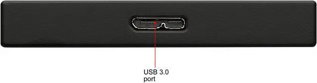 Alt view image 4 of 5 - Seagate 2TB Backup Plus Slim Portable Hard Drive USB 3.0 for PC Laptop and MAC, Black (STHN2000400)
