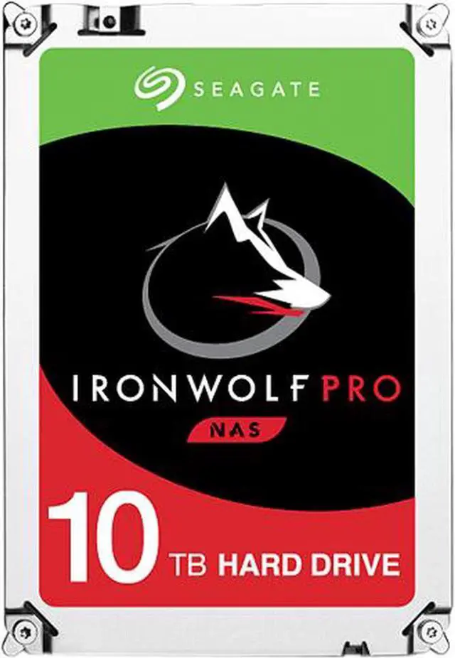 Main image of Seagate IronWolf Pro 10TB NAS Internal Hard Drive HDD – 3.5 Inch SATA 6Gb/s 7200 RPM 256MB Cache for RAID Network Attached Storage, (ST10000NE0004)