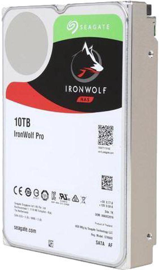 Seagate IronWolf Pro 10TB NAS Hard Drive 7200 RPM 256MB Cache CMR SATA  6.0Gb/s 3.5 Internal HDD ST10000NE0008 