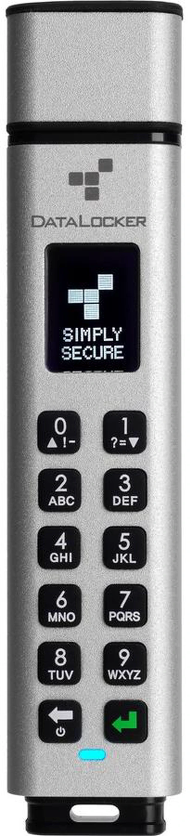 Main image of DataLocker K350 64 GB Encrypted USB Drive - 64 GB - USB 3.2 (Gen 1) Type A, USB 2.0 Type A - 190 MB/s Read Speed - 190 MB/s Write Speed - 256-bit AES - SK350-064-FE