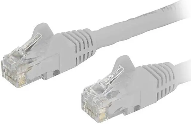Main image of StarTech N6PATCH4WH StarTech.com Cat6 Patch Cable - 4 ft - White Ethernet Cable - Snagless RJ45 Cable - Ethernet Cord - Cat 6 Cable - 4ft