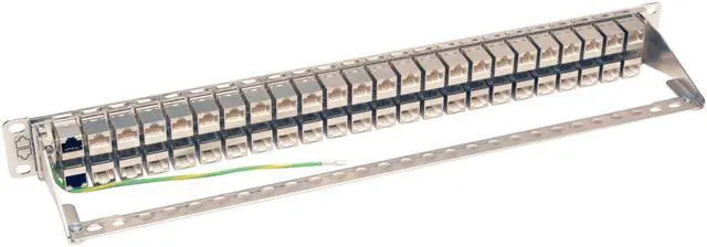 Alt view image 4 of 6 - Tripp Lite 48-Port 1U Rack-Mount STP Shielded Cat6a Feedthrough Patch Panel, RJ45 Ethernet N254-048-SH-6A