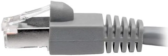 Alt view image 5 of 5 - Tripp Lite N262-003-GY Cat6A 10G-Certified Snagless Shielded Stp Network Patch Cable (Rj45 M/M) , Poe, Gray, 3 Ft. - Patch Cable (Dte) - Rj-45 (M) To Rj-45 (M) - 3 Ft - Stp - Cat 6A - Ieee 802.3Af -