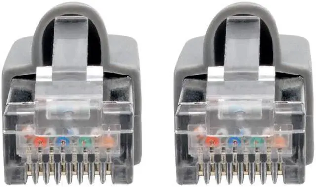 Alt view image 3 of 5 - Tripp Lite N262-003-GY Cat6A 10G-Certified Snagless Shielded Stp Network Patch Cable (Rj45 M/M) , Poe, Gray, 3 Ft. - Patch Cable (Dte) - Rj-45 (M) To Rj-45 (M) - 3 Ft - Stp - Cat 6A - Ieee 802.3Af -