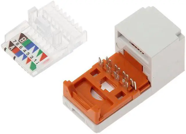 Alt view image 2 of 4 - Panduit CJ588WHY Mini-Com Mini-Jack Tx5E - Modular Insert - White - 1 Port