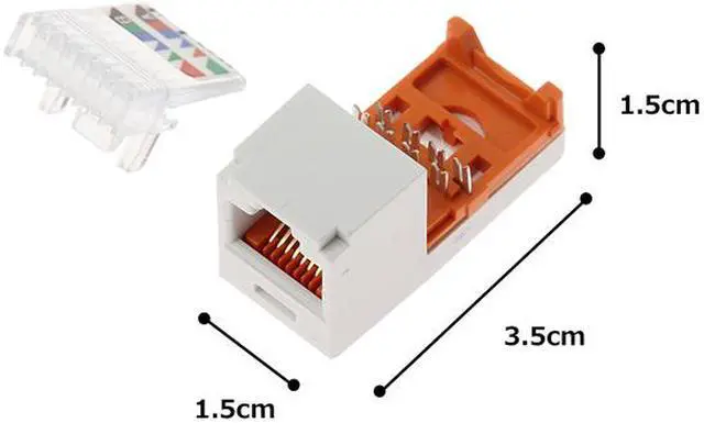 Alt view image 3 of 4 - Panduit CJ588WHY Mini-Com Mini-Jack Tx5E - Modular Insert - White - 1 Port