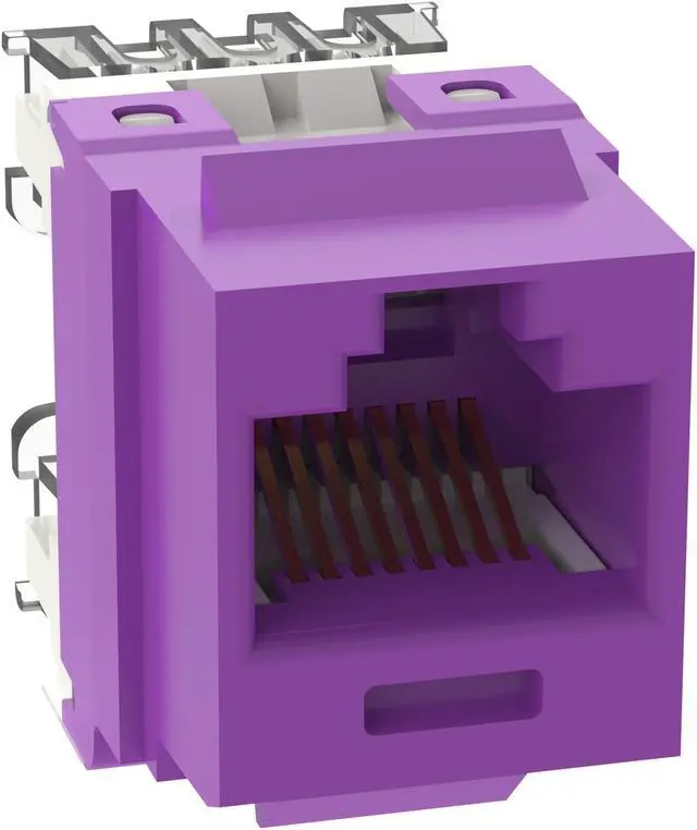 Main image of Panduit NK688MVL NetKey Cat6 Keystone Jack Module, Violet