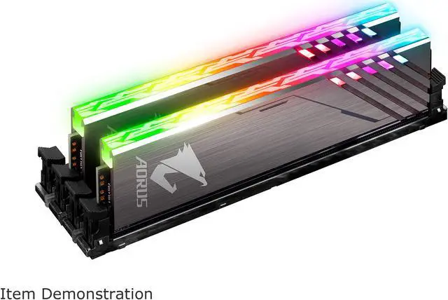 Alt view image 8 of 9 - Gigabyte AORUS RGB 16GB (2 x 8GB) 288-Pin DDR4 SDRAM DDR4 3200 (PC4 25600) with Additional 2 Sticks of Demo Kit, Desktop Memory Model GP-AR32C16S8K2SU416R