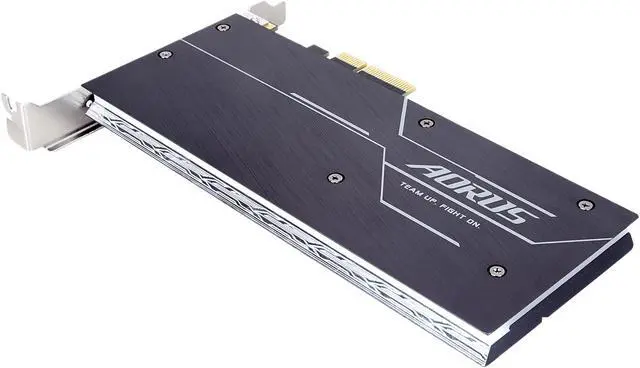 Alt view image 4 of 7 - GIGABYTE AORUS AIC 1TB PCI-Express 3.0 x4, NVMe 1.3 3D TLC ToshiBa BiCS3 Internal Solid State Drive (SSD) GP-ASACNE2100TTTDR