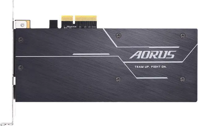 Alt view image 5 of 7 - GIGABYTE AORUS AIC 1TB PCI-Express 3.0 x4, NVMe 1.3 3D TLC ToshiBa BiCS3 Internal Solid State Drive (SSD) GP-ASACNE2100TTTDR