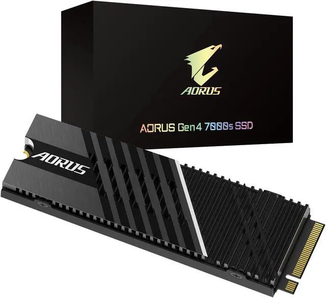 Alt view image 4 of 4 - GIGABYTE AORUS Gen4 7000s M.2 2280 1TB PCI-Express 4.0 x4, NVMe 1.4 3D TLC Internal Solid State Drive (SSD) GP-AG70S1TB