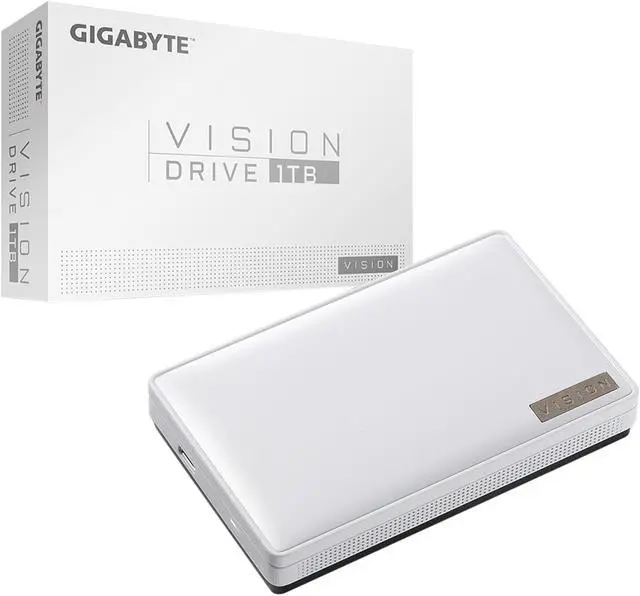 Alt view image 9 of 9 - GIGABYTE Vision Drive 1TB USB 3.2 Gen 2x2 (USB-C) 3D TLC External Solid State Drive