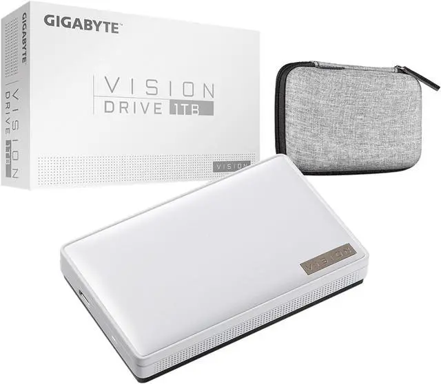 Alt view image 7 of 9 - GIGABYTE Vision Drive 1TB USB 3.2 Gen 2x2 (USB-C) 3D TLC External Solid State Drive
