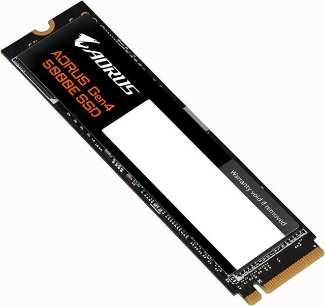 Alt view image 4 of 7 - GIGABYTE AORUS Gen4 5000E M.2 2280 500GB PCI-Express 4.0 x4 3D NAND TLC Internal Solid State Drive (SSD) AG450E500G-G