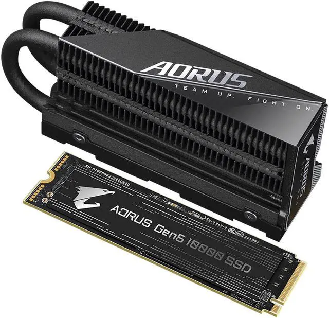 Alt view image 3 of 3 - GIGABYTE AORUS Gen5 10000 SSD 1TB PCIe 5.0 NVMe M.2 Internal Solid State Hard Drive with Read Speed Up to 9500MB/s, Write Speed Up to 8500MB/s, AG510K1TB
