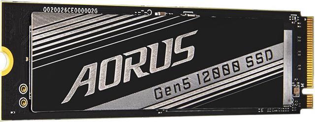 Alt view image 3 of 5 - GIGABYTE AORUS Gen5 12000 SSD 1TB PCIe 5.0 NVMe M.2 Internal Solid State Hard Drive with Read Speed Up to 11700MB/s, Write Speed Up to 9500MB/s, AG512K1TB