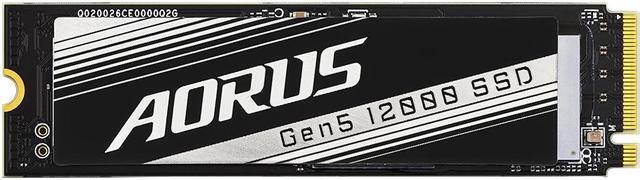 Alt view image 4 of 5 - GIGABYTE AORUS Gen5 12000 SSD 1TB PCIe 5.0 NVMe M.2 Internal Solid State Hard Drive with Read Speed Up to 11700MB/s, Write Speed Up to 9500MB/s, AG512K1TB