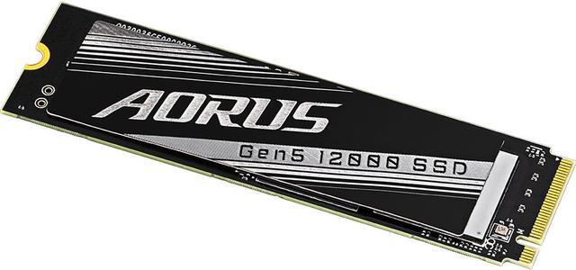 Alt view image 5 of 5 - GIGABYTE AORUS Gen5 12000 SSD 1TB PCIe 5.0 NVMe M.2 Internal Solid State Hard Drive with Read Speed Up to 11700MB/s, Write Speed Up to 9500MB/s, AG512K1TB