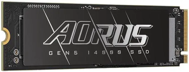 Alt view image 2 of 6 - GIGABYTE AORUS Gen5 14000 SSD 2TB PCIe 5.0 NVMe M.2 Internal Solid State Hard Drive with Read Speed Up to 14500MB/s, Write Speed Up to 12700MB/s, AG514K2TB