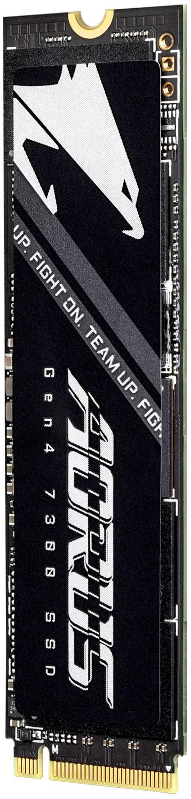 Alt view image 3 of 4 - GIGABYTE AORUS Gen4 7300 SSD 1TB (w/o heat spreader) PCIe 4.0 NVMe M.2 Internal Solid State Drive with Read Speed Up to 7300MB/s, Write Speed Up to 6000MB/s, AG4731TB N