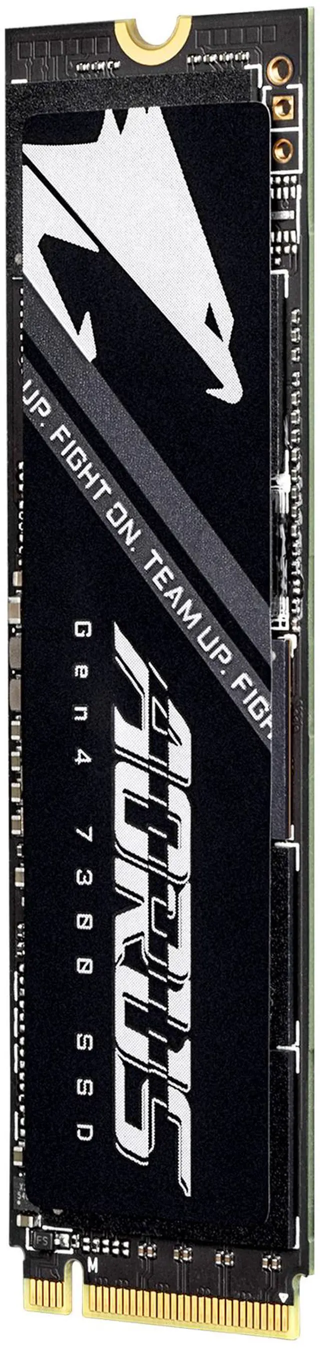 Alt view image 3 of 4 - GIGABYTE AORUS Gen4 7300 SSD 2TB (w/o heat spreader) PCIe 4.0 NVMe M.2 Internal Solid State Drive with Read Speed Up to 7300MB/s, Write Speed Up to 6850MB/s, AG4732TB N