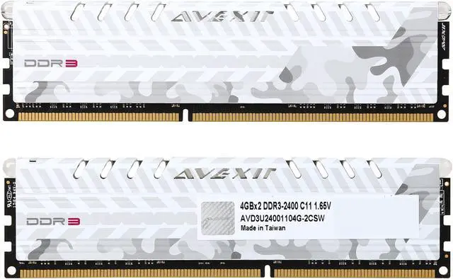 Alt view image 3 of 4 - Avexir Core Series 8GB (2 x 4GB) DDR3 2400 (PC3 19200) Memory Kit Model AVD3U24001104G-2CSW