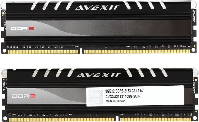 Alt view image 3 of 4 - Avexir Core Series 16GB (2 x 8GB) DDR3 2133 (PC3 17060) Desktop Memory Model AVD3U21331108G-2CIR