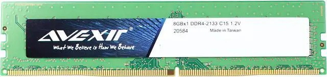 Main image of Avexir Budget Series 8GB DDR4 2133 (PC4 17060) Desktop Memory Model AVD4U21331508G-1BW