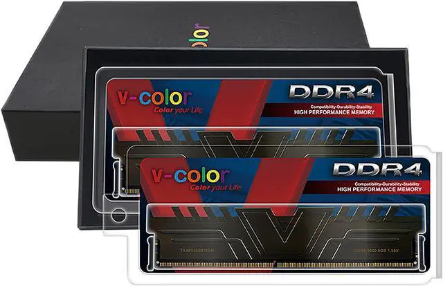 Alt view image 3 of 4 - V-Color SKYWALKER 16GB (2 x 8GB) DDR4 3600 (PC4 28800) Desktop Memory Model TA48G36S818BNK