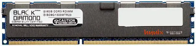 Main image of Black Diamond Server Memory 8GB 240-Pin DDR3 SDRAM ECC Registered DDR3 1333 (PC3 10600) Model BD8G1333MTR23