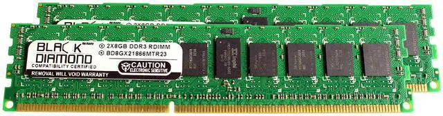Main image of Black Diamond Memory 16GB (2 x 8GB) ECC Registered DDR3 1866 (PC3 14900) Server Memory Model BD8GX21866MTR23