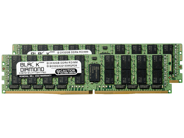 A-Tech 64GB DDR4 Server RAM Kit (2x32GB) – 2133MHz PC4-17000R ECC Registered RDIMM, Dual Rank, 1.2V, Lifetime Warranty