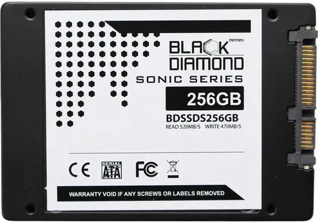 Main image of Black Diamond Memory Sonic Series BDSSDS256G 2.5" 256GB SATA III Internal Solid State Drive