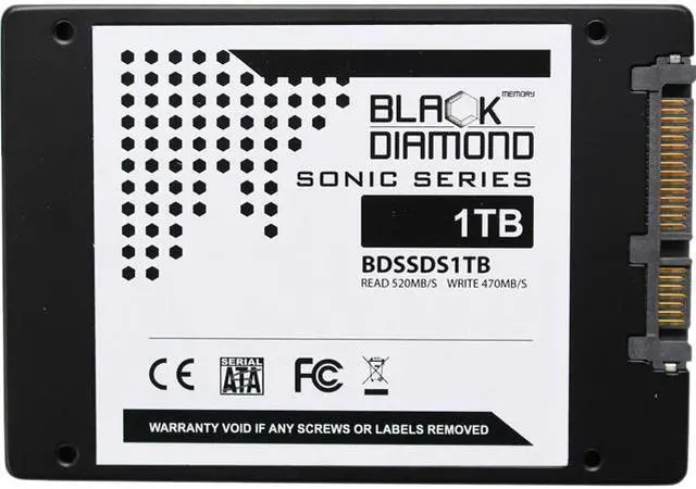Main image of Black Diamond Memory Sonic Series BDSSDS1T 2.5" 1TB SATA III TLC Internal Solid State Drive