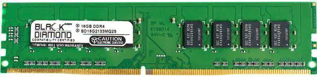 Main image of Black Diamond Memory 16GB 288-Pin PC RAM DDR4 2133 (PC4 17000) Desktop Memory Model BD16G2133MQ25