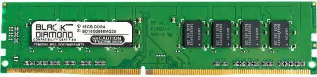 Main image of Black Diamond Memory 16GB 288-Pin PC RAM DDR4 2666 (PC4 21300) Desktop Memory Model BD16G2666MQ25