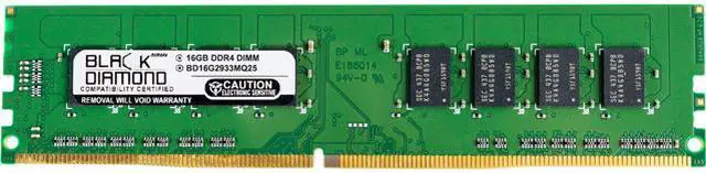 Main image of Black Diamond Memory 16GB 288-Pin PC RAM DDR4 2933 (PC4 23400) Desktop Memory Model BD16G2933MQ25